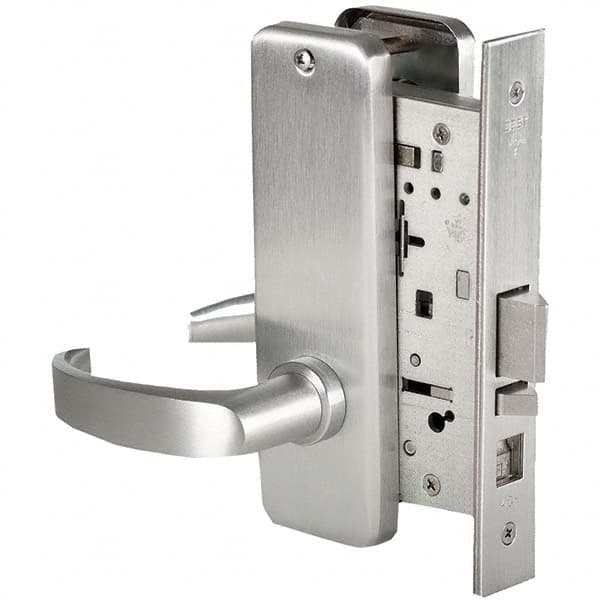 Best - Office Lever Lockset for 1-3/4" Thick Doors - Exact Industrial Supply