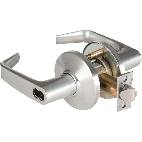 Best - Storeroom Lever Lockset for 1-3/4 to 2-1/4" Thick Doors - Exact Industrial Supply