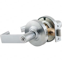 Schlage - Privacy Lever Lockset for 1-5/8 to 2-1/8" Thick Doors - Exact Industrial Supply