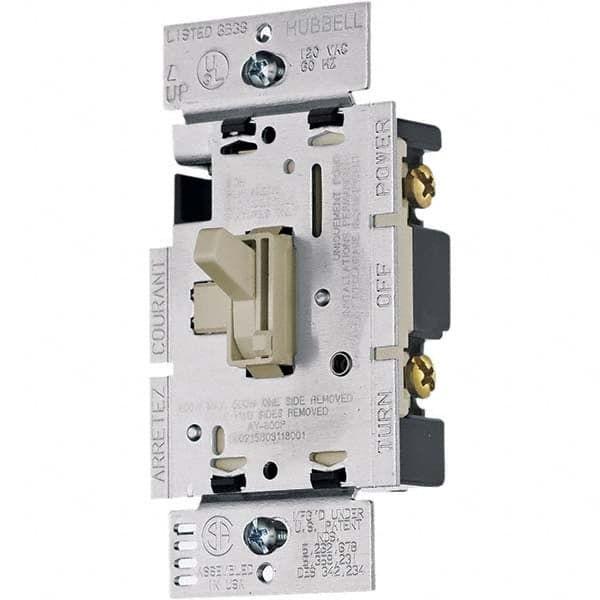 Bryant Electric - Wall & Dimmer Light Switches Switch Type: Dimmer Switch Operation: Toggle - Exact Industrial Supply