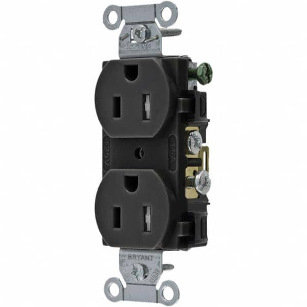 Bryant Electric - Straight Blade Receptacles Receptacle Type: Duplex Receptacle Grade: Commercial - Exact Industrial Supply