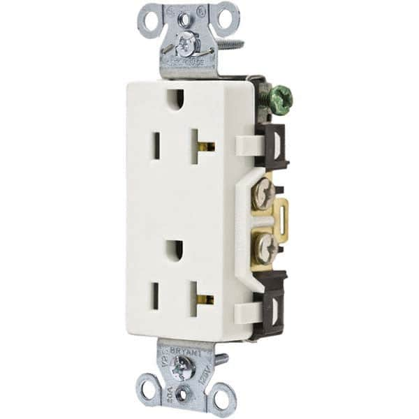 Bryant Electric - Straight Blade Receptacles Receptacle Type: Duplex Receptacle Grade: Commercial - Exact Industrial Supply