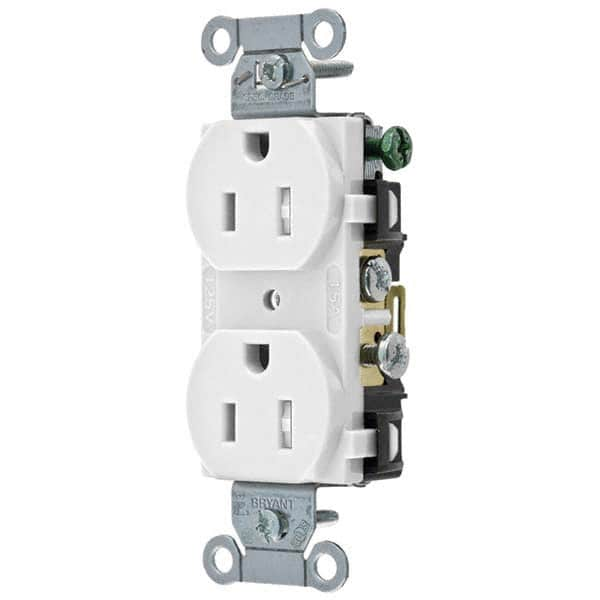 Bryant Electric - Straight Blade Receptacles Receptacle Type: Duplex Receptacle Grade: Commercial - Exact Industrial Supply