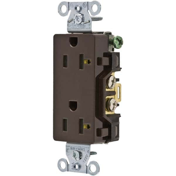 Bryant Electric - Straight Blade Receptacles Receptacle Type: Duplex Receptacle Grade: Commercial - Exact Industrial Supply