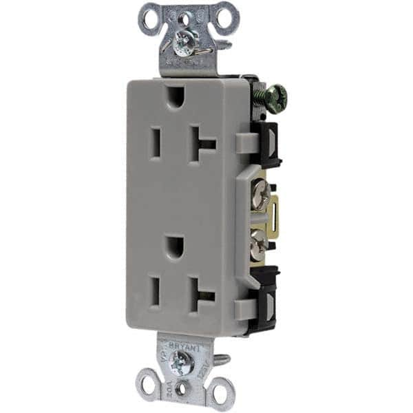 Bryant Electric - Straight Blade Receptacles Receptacle Type: Duplex Receptacle Grade: Commercial - Exact Industrial Supply