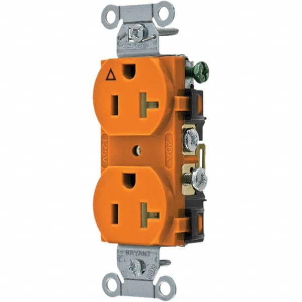 Bryant Electric - Straight Blade Receptacles Receptacle Type: Duplex Receptacle Grade: Commercial - Exact Industrial Supply