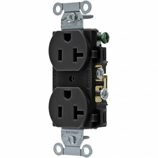 Bryant Electric - Straight Blade Receptacles Receptacle Type: Duplex Receptacle Grade: Commercial - Exact Industrial Supply