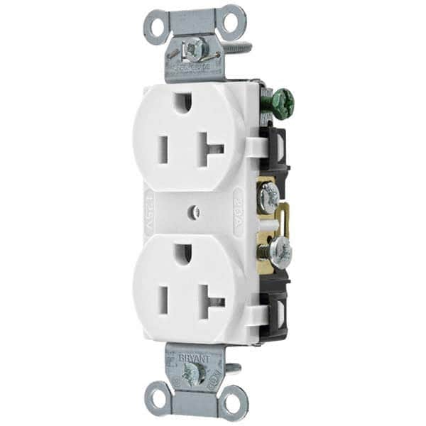 Bryant Electric - Straight Blade Receptacles Receptacle Type: Duplex Receptacle Grade: Commercial - Exact Industrial Supply