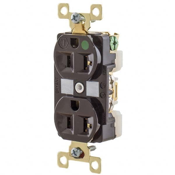 Bryant Electric - Straight Blade Receptacles Receptacle Type: Duplex Receptacle Grade: Hospital - Exact Industrial Supply