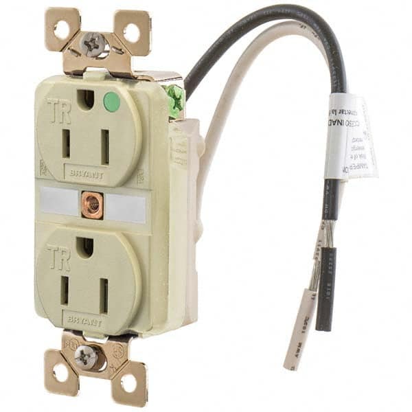 Bryant Electric - Straight Blade Receptacles Receptacle Type: Duplex Receptacle Grade: Hospital - Exact Industrial Supply