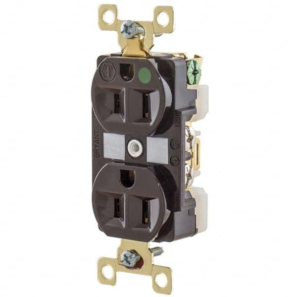 Bryant Electric - Straight Blade Receptacles Receptacle Type: Duplex Receptacle Grade: Hospital - Exact Industrial Supply