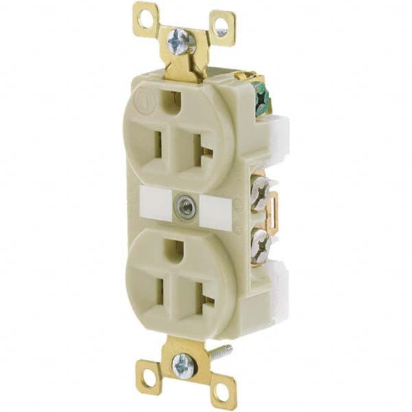 Bryant Electric - Straight Blade Receptacles Receptacle Type: Duplex Receptacle Grade: Industrial - Exact Industrial Supply