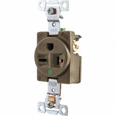 Bryant Electric - Straight Blade Receptacles Receptacle Type: Single Receptacle Grade: Hospital - Exact Industrial Supply