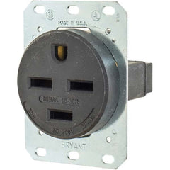 Bryant Electric - Straight Blade Receptacles Receptacle Type: Single Receptacle Grade: Industrial - Exact Industrial Supply