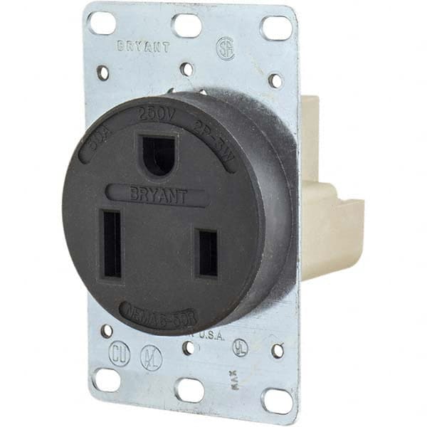 Bryant Electric - Straight Blade Receptacles Receptacle Type: Single Receptacle Grade: Industrial - Exact Industrial Supply