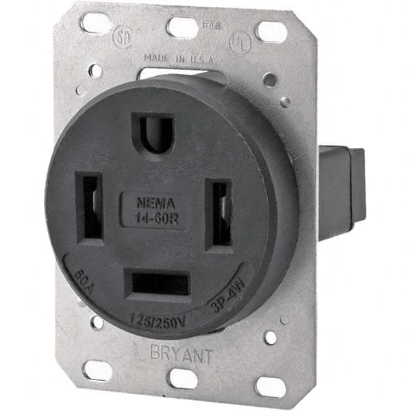 Bryant Electric - Straight Blade Receptacles Receptacle Type: Single Receptacle Grade: Industrial - Exact Industrial Supply