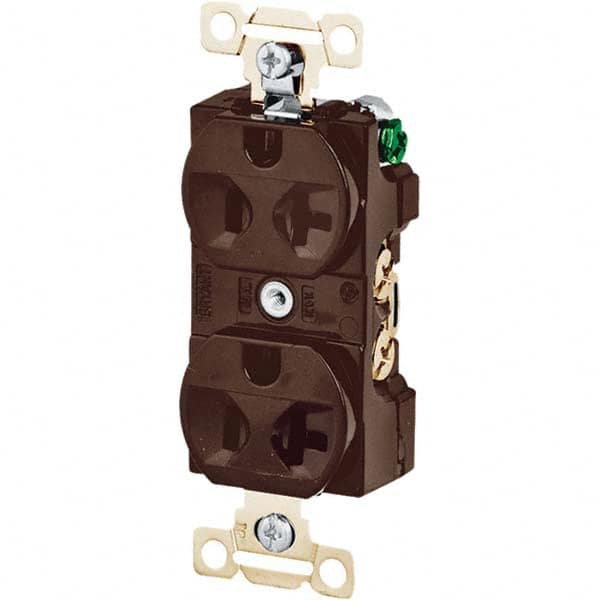 Bryant Electric - Straight Blade Receptacles Receptacle Type: Duplex Receptacle Grade: Industrial - Exact Industrial Supply