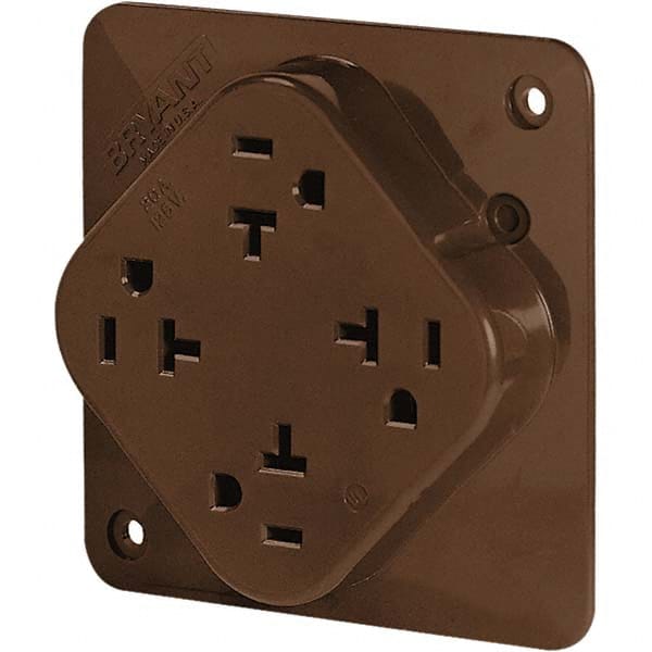 Bryant Electric - Straight Blade Receptacles Receptacle Type: Fourplex Receptacle Grade: Hospital - Exact Industrial Supply