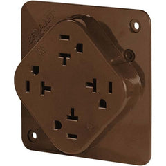 Bryant Electric - Straight Blade Receptacles Receptacle Type: Fourplex Receptacle Grade: Industrial - Exact Industrial Supply