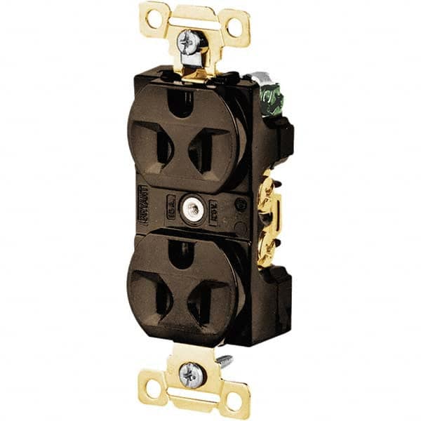 Bryant Electric - Straight Blade Receptacles Receptacle Type: Duplex Receptacle Grade: Industrial - Exact Industrial Supply