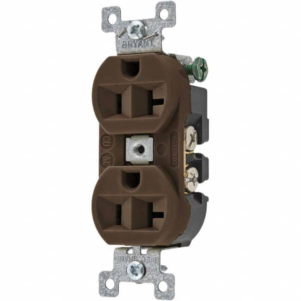 Bryant Electric - Straight Blade Receptacles Receptacle Type: Duplex Receptacle Grade: Specification - Exact Industrial Supply