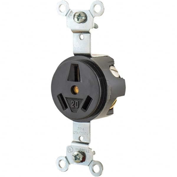 Bryant Electric - Straight Blade Receptacles Receptacle Type: Single Receptacle Grade: Industrial - Exact Industrial Supply