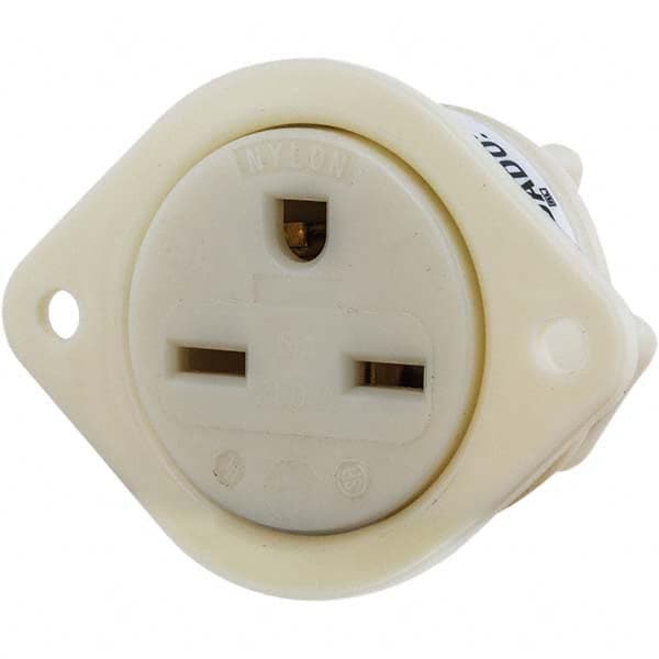 Bryant Electric - Straight Blade Receptacles Receptacle Type: Flanged Receptacle Grade: Industrial - Exact Industrial Supply