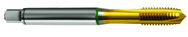 M8x1.25 6H Mod -Flute Cobalt Green Ring Spiral Point Plug Tap-TiN - Exact Industrial Supply
