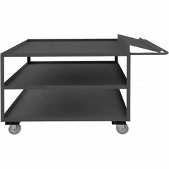 Durham - 1,200 Lb Capacity, 36-1/4" Wide x 63-1/4" Long x 40-11/16" High Order Picking Cart - Exact Industrial Supply