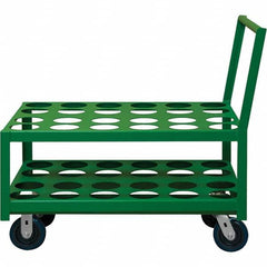 Durham - 1,400 Lb Capacity, 24-1/4" Wide x 39" Long x 37-1/2" High Medical Cylinder Cart - Exact Industrial Supply