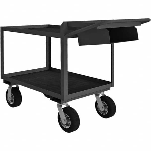 Durham - 1,200 Lb Capacity, 24-1/4" Wide x 64-3/8" Long x 38" High Mobile Cart - Exact Industrial Supply