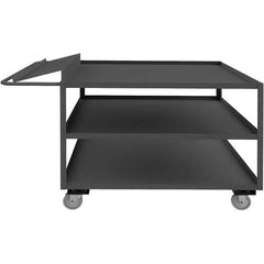 Durham - 1,200 Lb Capacity, 30-1/4" Wide x 87-1/4" Long x 40-11/16" High Order Picking Cart - Exact Industrial Supply