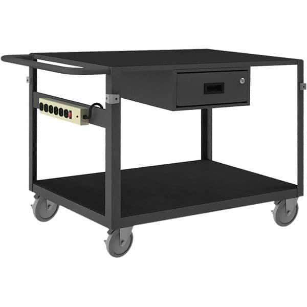 Durham - 1,000 Lb Capacity, 25-1/8" Wide x 42-11/16" Long x 34" High Instrument Cart - Exact Industrial Supply