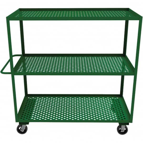 Durham - 1,200 Lb Capacity, 30-1/4" Wide x 66-1/4" Long x 63" High Mobile Cart - Exact Industrial Supply