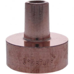 Tuffaloy - Spot Welder Tips For Use With: 5RW Electrode Holder Type: Backup Electrode Round Face - Exact Industrial Supply