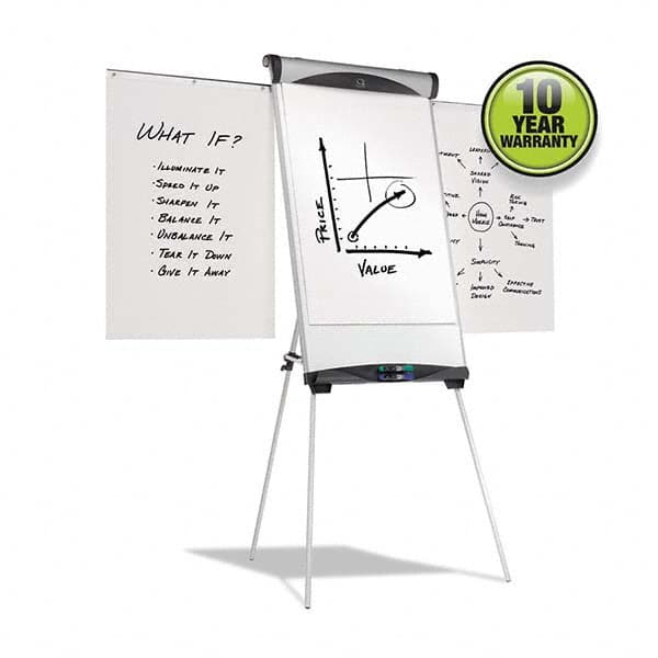 Quartet - Easels Easel Type: Magnetic Dry Erase Easel Fractional Height: 39 - Exact Industrial Supply