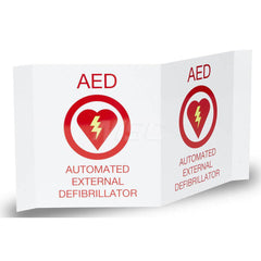 3D Wall Sign for Defibrillators For Use with Powerheart G5 AED