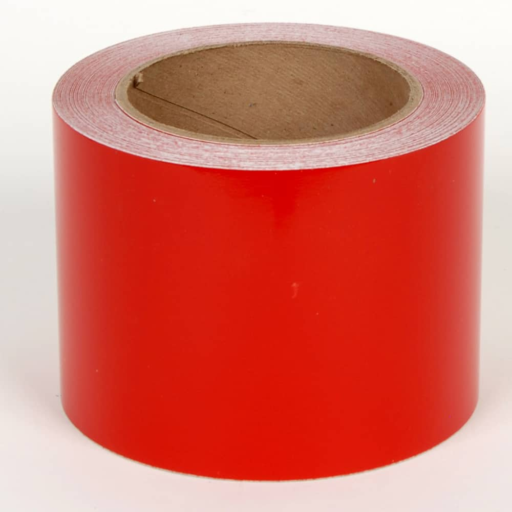 Cobra Systems - Labels, Ribbons & Tapes; Type: Vinyl Tape ; Color: Red ; For Use With: VNM8 ; Width (Inch): 6 ; Length (Feet): 75 ; Material: Vinyl - Exact Industrial Supply