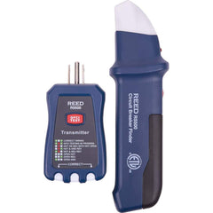 REED Instruments - Circuit Breaker Finders; Maximum Voltage: 120 VAC ; Minimum Voltage: 90 VAC ; Display Type: LED ; Power Supply: (1) 9V Battery ; Includes: Receiver; Transmitter; Battery ; PSC Code: 6625