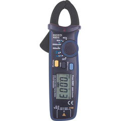 REED Instruments - Clamp Meters; Clamp Meter Type: Auto Ranging ; Measures: Capacitance; Continuity; Current; Diode Test; Resistance; Voltage ; Jaw Style: Clamp On ; Jaw Capacity (Decimal Inch): 0.6700 ; CAT Rating: CAT III ; Maximum DC Voltage: 600 - Exact Industrial Supply