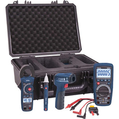 REED Instruments - Electrical Test Equipment Combination Kits; Kit Type: Combination Kit ; Maximum Voltage: 1000 VAC/VDC ; Number of Pieces: 8 ; Maximum AC Amperage (mA): 400 ; Maximum AC Amperage: 10 ; Maximum DC Amperage (mA): 400 - Exact Industrial Supply
