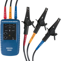 REED Instruments - Phase Rotation Testers; Number of Phases: 3 ; Maximum Voltage: 600 VAC ; Minimum Voltage: 40 VAC ; Maximum Frequency (Hz): 400 ; Minimum Frequency (Hz): 2 ; Display Type: LED - Exact Industrial Supply