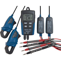 REED Instruments - Circuit Continuity & Voltage Testers; Tester Type: Current Datalogger; AC Voltage Sensor ; Maximum Voltage: 600 VAC ; Minimum Voltage: 10 VAC ; Display Type: LCD ; Basic DC Accuracy ? (%): ?(2.0% rdg + 1V) ; Power Supply: (4) AAA Batte - Exact Industrial Supply