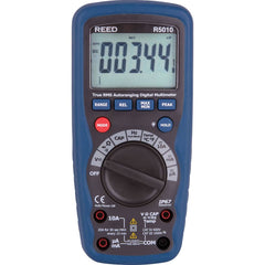 REED Instruments - Multimeters; Multimeter Type: Auto Ranging; Compact; Digital; Manual Ranging; True RMS ; Measures: Capacitance; Continuity; Current; Diode Test; Frequency; microAmps; Milliamps; mVDC; Resistance; Temperature; Voltage ; CAT Rating: CAT - Exact Industrial Supply