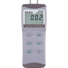 REED Instruments - Differential Pressure Gauges & Switches; Type: Differential Pressure Manometer ; Maximum Pressure (psi): 100.00 ; Accuracy (Percentage): ?0.3% FS ; Maximum Water Column (Decimal Inch): 2768.00 ; Temperature Range: 32 to 122?F - Exact Industrial Supply
