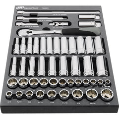 Ingersoll-Rand - 49 Pc Mechanics Socket Set - Exact Industrial Supply