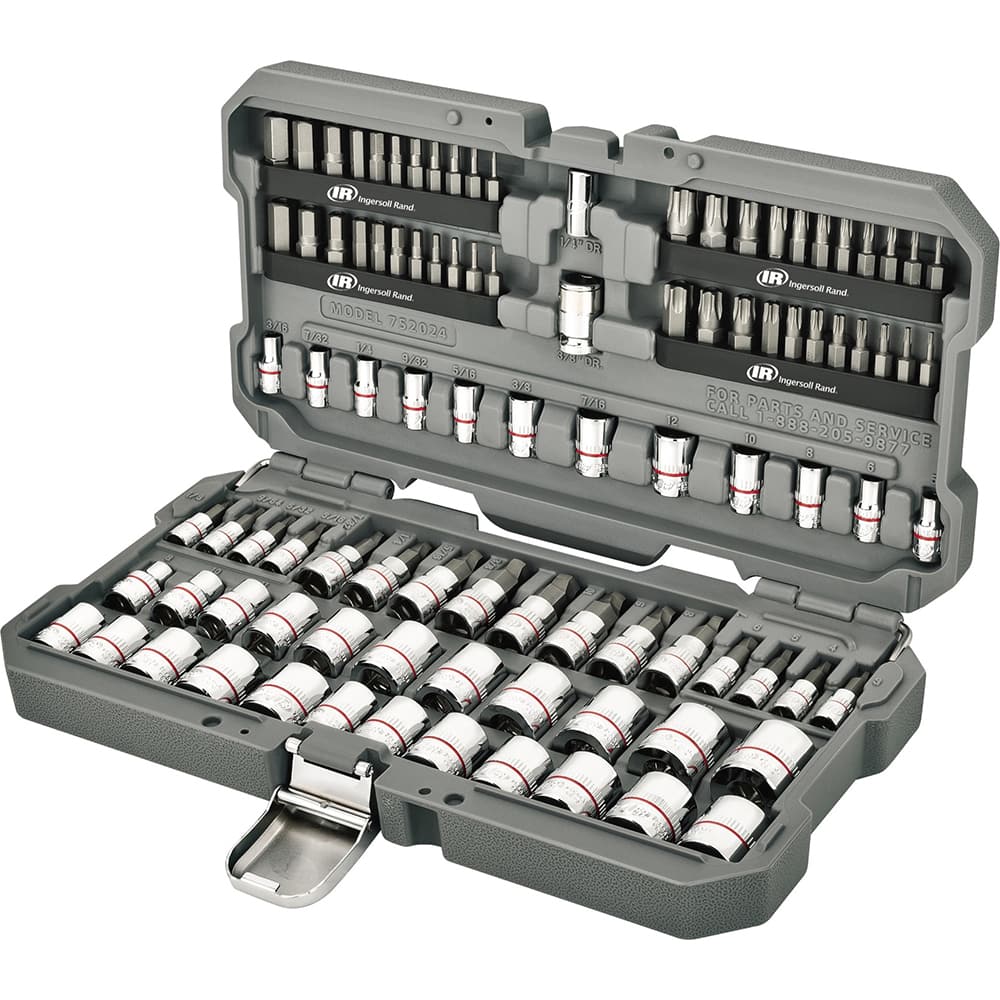 Ingersoll-Rand - 101 Pc Mechanics Socket Set - Exact Industrial Supply