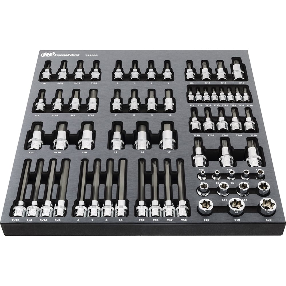 Ingersoll-Rand - Hex & Torx Bit Socket Sets; Type: Specialty Bit Socket Set ; Drive Size: 1/4 - Exact Industrial Supply