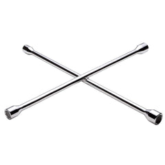 Powerbuilt - Tire Irons; Type: Lug Wrench ; Fractional Hex Size: 11/16 ; Fractional Hex Size: 11/16 ; Metric Hex Size: 17mm; 19mm; 21mm; 22mm ; Shape: Cross ; Style: Cross - Exact Industrial Supply