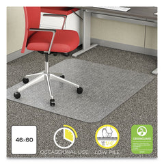 Deflect-o - Chair Mats; Style: Straight Edge ; Shape: Rectangular ; Width (Inch): 46 ; Length (Inch): 60 ; Lip Cutout Size: No Lip (Inch) - Exact Industrial Supply